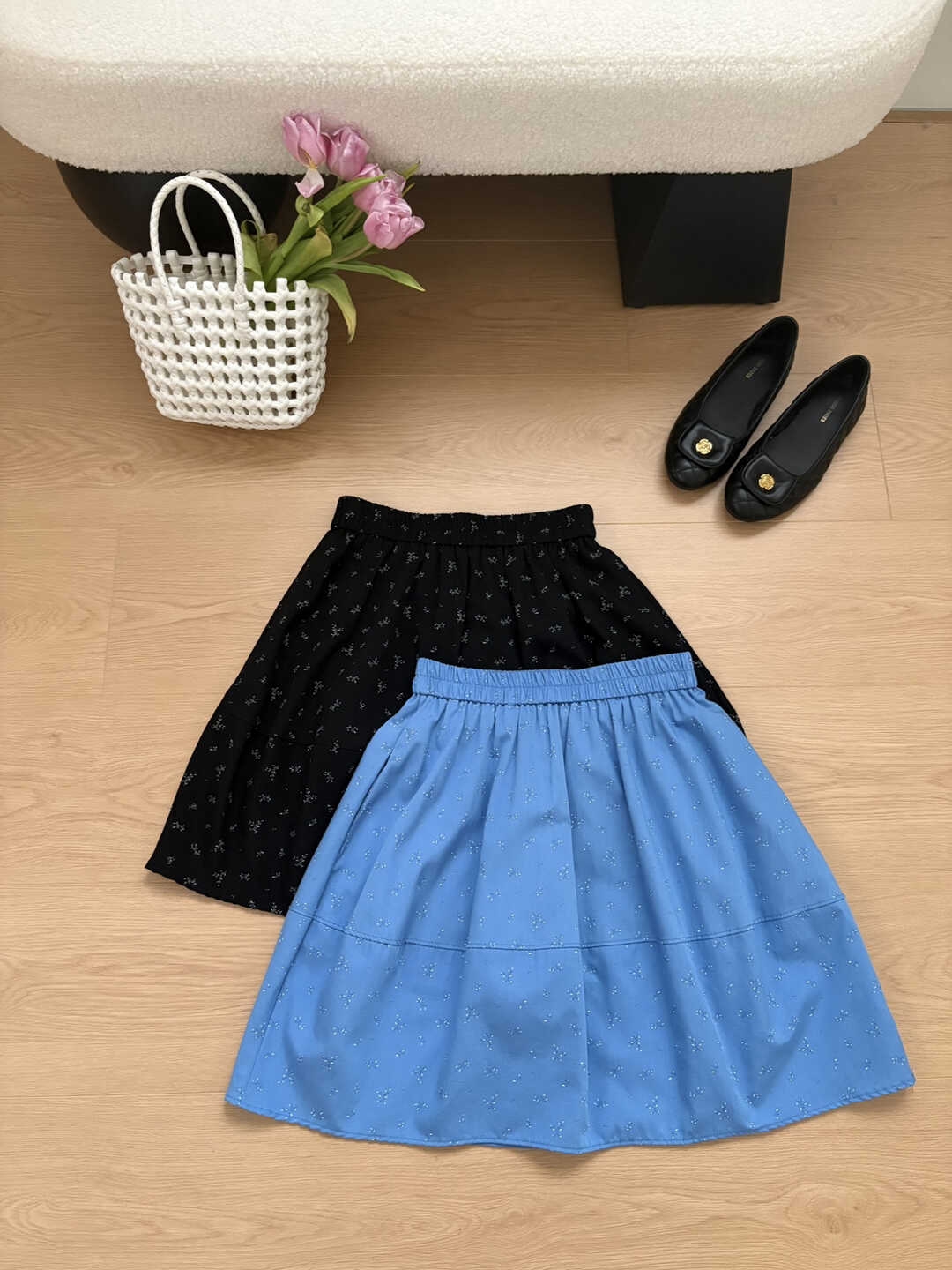 Floral A-Line Mini Skirt 韩系碎花气质A字短裙*3 Colors