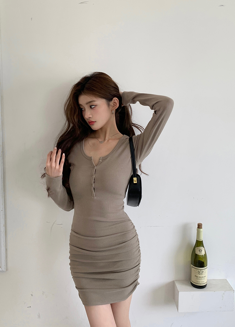 辣妹包臀连衣裙 sexy waist-cinching dress for women, tight-fitting bodycon short dress