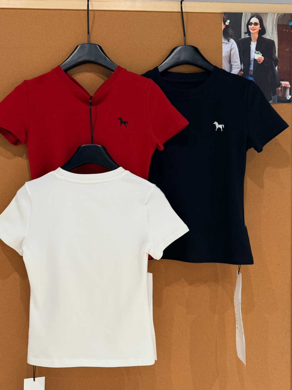 Embroidered Pony Slim Fit T-Shirt 刺绣小马修身T恤*3 Color