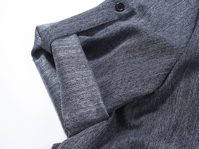 Commuter Faux Denim Shirt Top Women Niche Pleated Short Skirt Two-Piece Set 仿牛仔衬衫+百褶短裙两件套