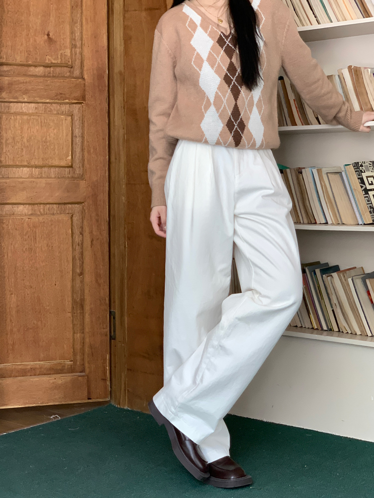  Adjustable Buckle Pleated Pants 调节扣压褶休闲裤*3 Colors