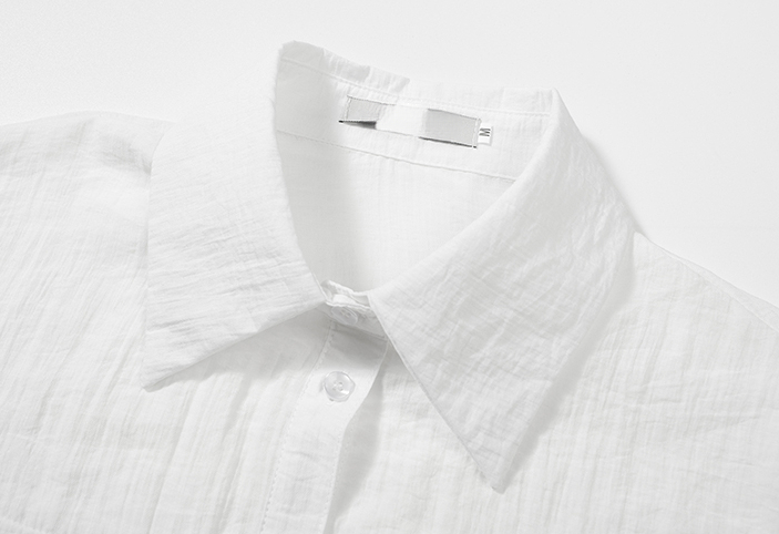 竹天丝口袋薄款衬衫 bamboo tencel long-sleeved shirt for women