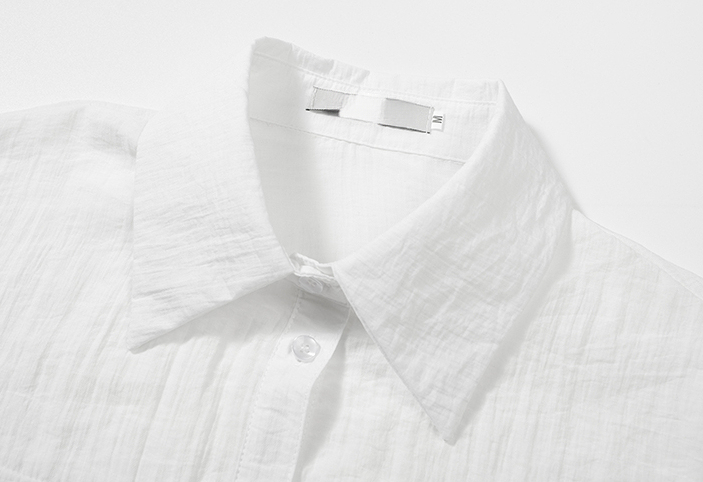 竹天丝口袋薄款衬衫 bamboo tencel long-sleeved shirt for women