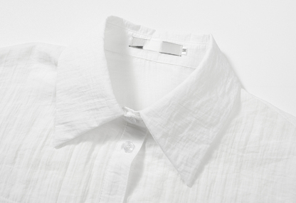 竹天丝口袋薄款衬衫 bamboo tencel long-sleeved shirt for women