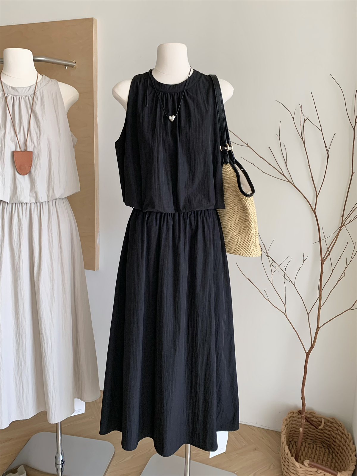 温柔清新上衣+半身裙两件套