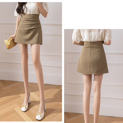 Julie Ruched High-Waist Skirt 高腰褶皱短裙* 3 Colors