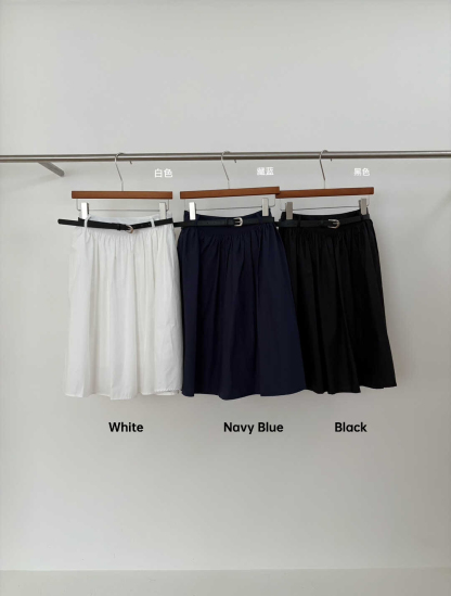 复古小众设计高腰大摆A字伞裙半身裙*6 Colors 配腰带~