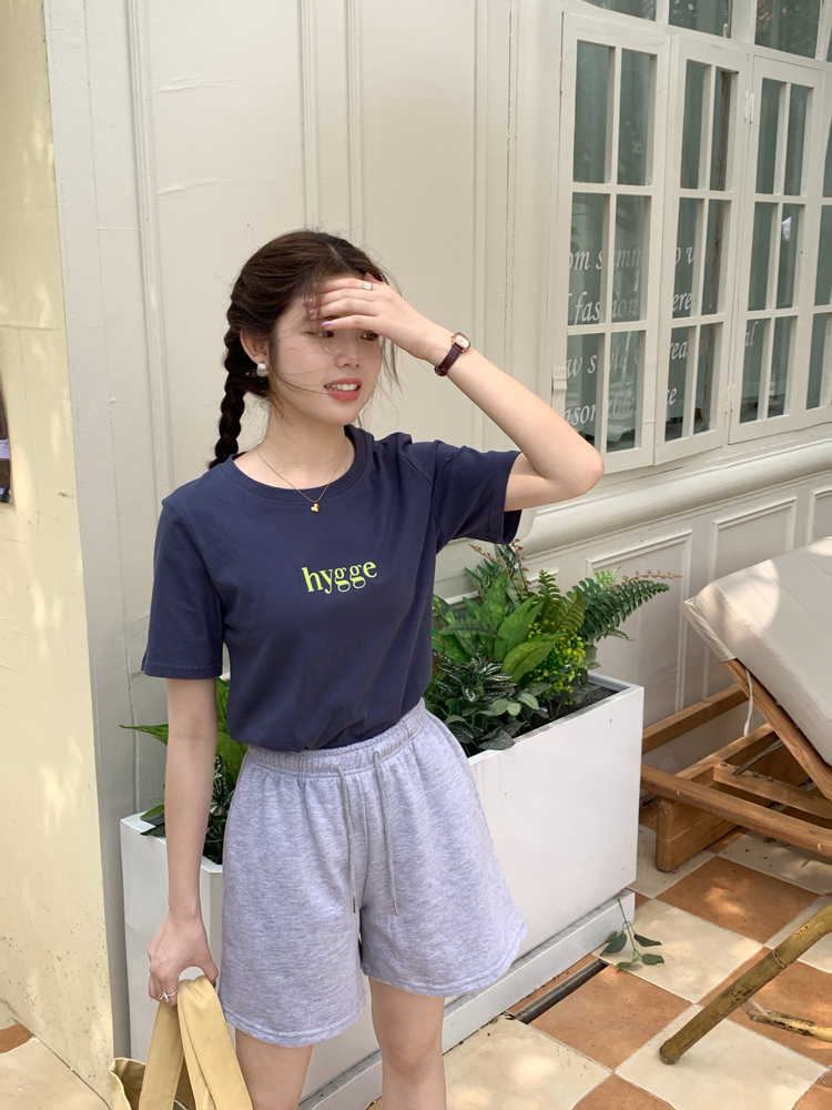 2025 Korean Version Simple Personality Letter Print Casual T-Shirt Summer Versatile Loose Short Sleeve Top for Women