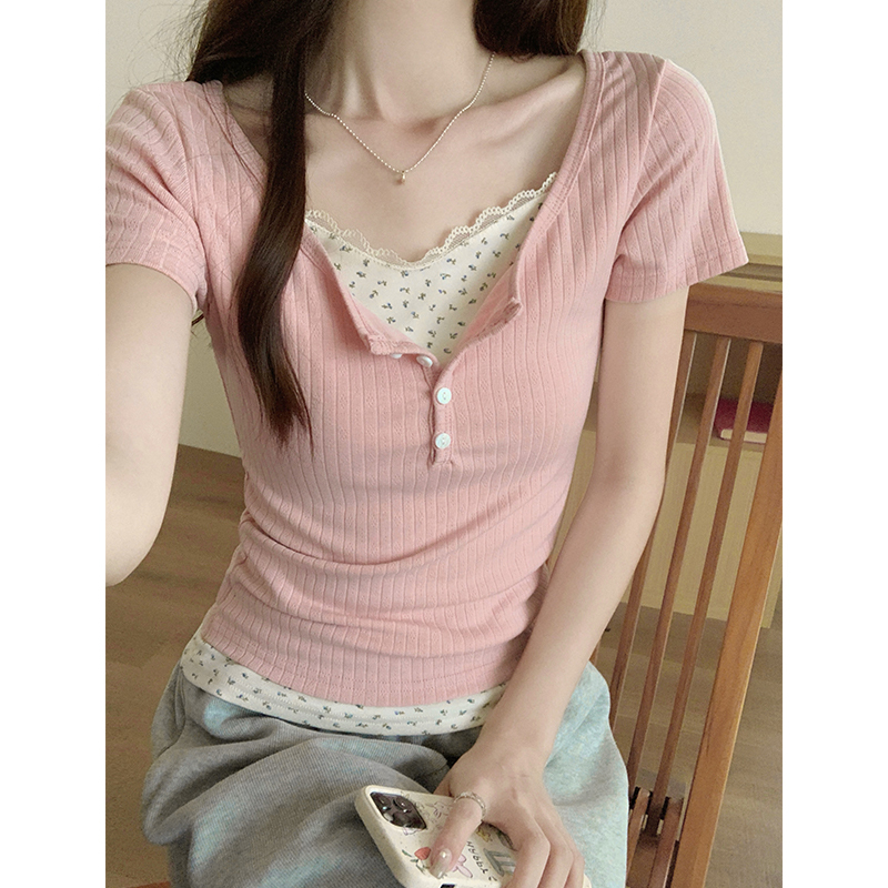 Casual Ribbed Crop Top 螺纹短款上衣*4 Colors