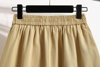 Casual Wide-Leg Shorts 百搭休闲阔腿短裤*4Colors~ 腰围是松紧带