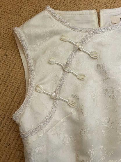 Qingelle New Chinese Elegant Panel Dress 名门大小姐 ✦绝美！ 新中式拼接设计连身裙*2 Colors