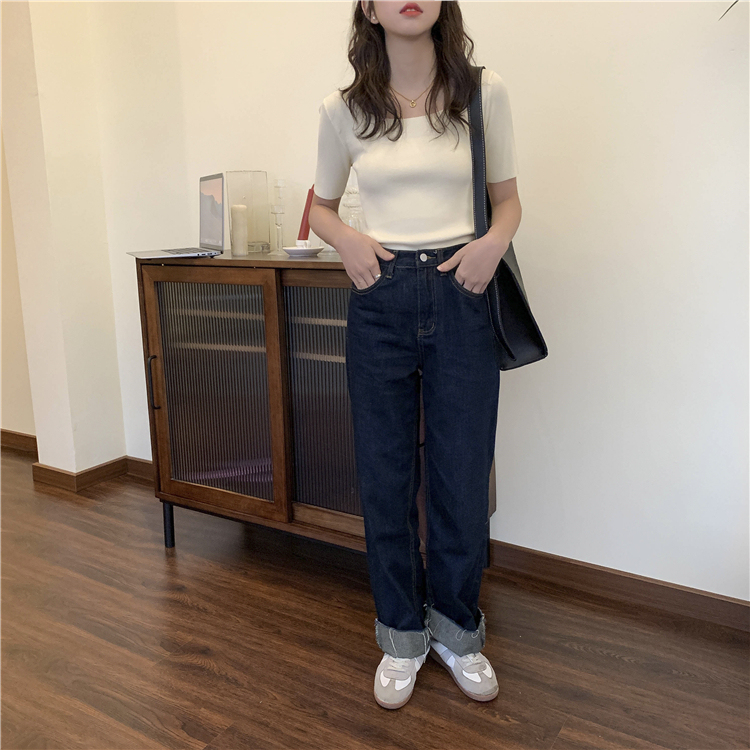 Classic Ice Silk Square Tee 复古方领冰丝T恤*8 Colors