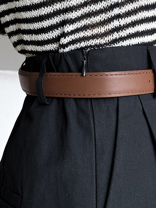 Real Shot Spot Casual Shorts Women 2024 Summer Workwear Short Culottes High Waist Loose Wide Leg Pants A- line Short Pantskirt