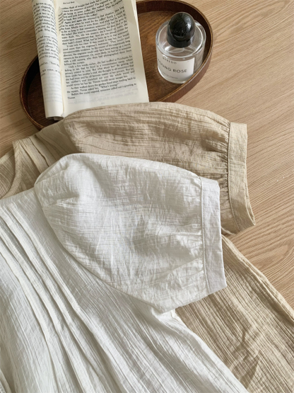 Casual Bow Tie Shirt & Skirt Combo  绑带衬衣+ 休闲短裙2件套*2Colors