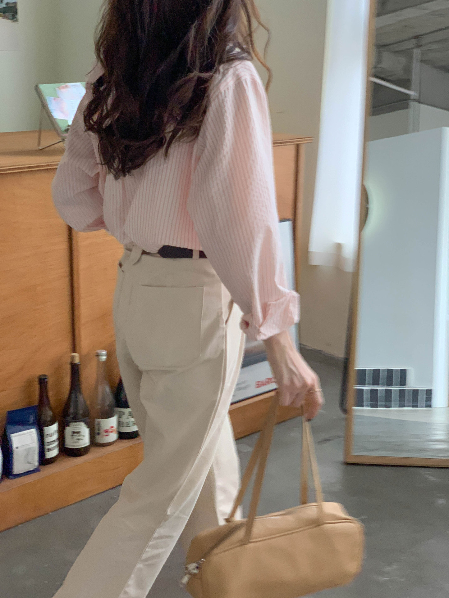 Casual Striped Long-Sleeve Blouse 治愈系女孩~经典条纹宽松长袖衬衫*3Colors