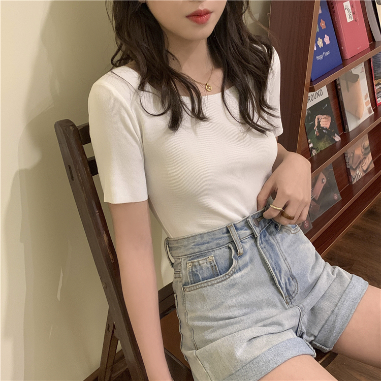 Classic Ice Silk Square Tee 复古方领冰丝T恤*8 Colors