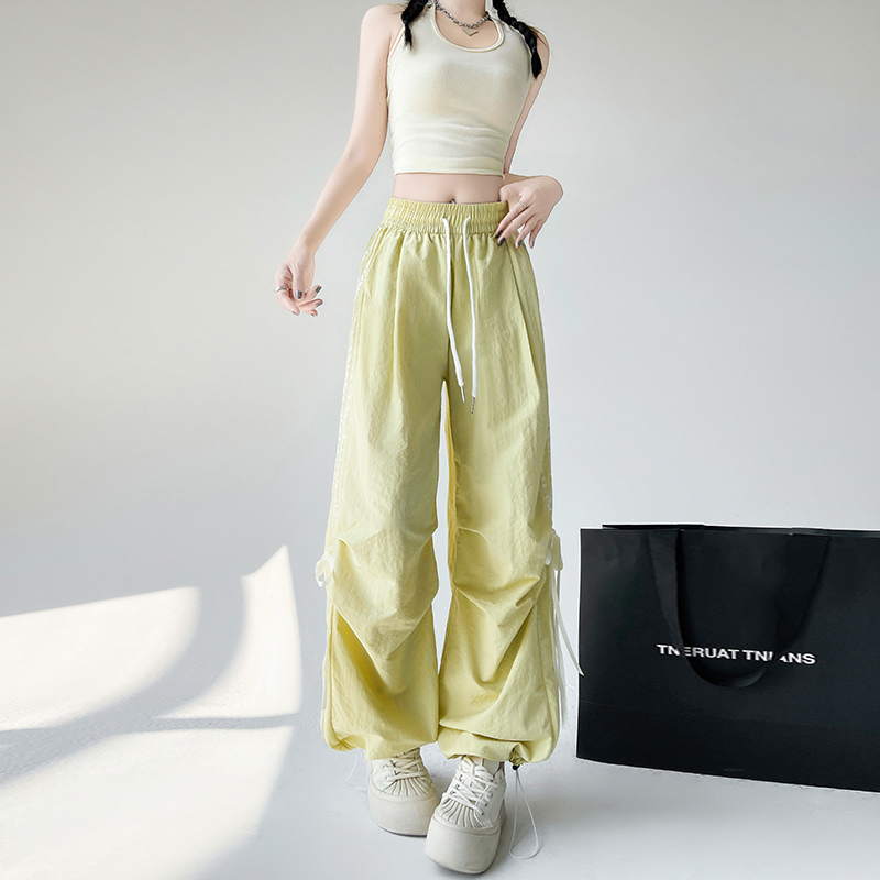 蝴蝶结速干工装裤