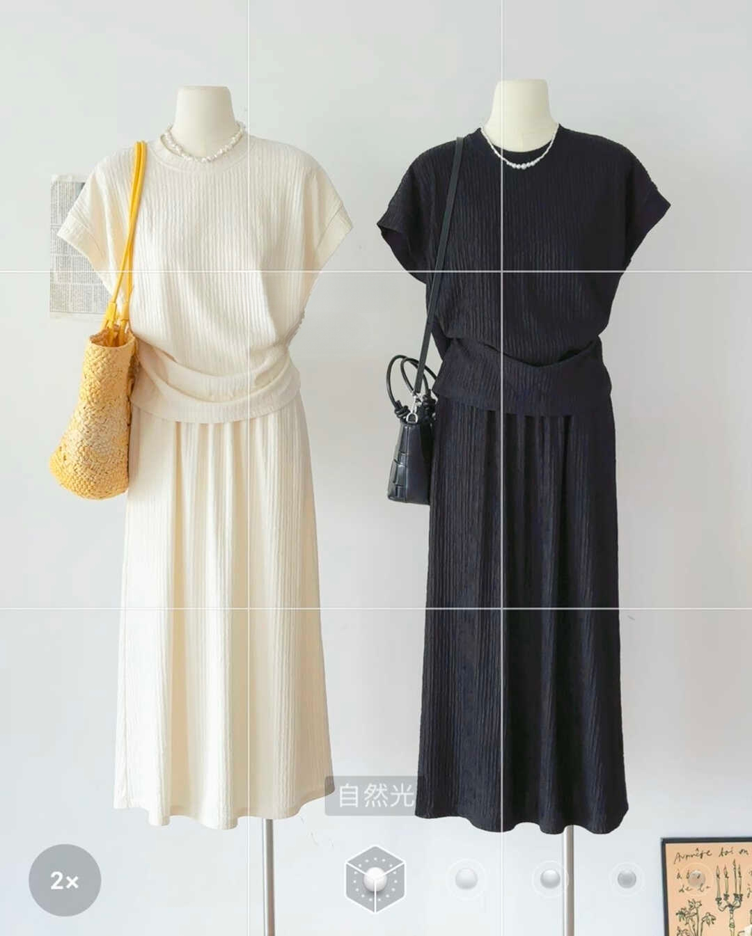 EVERYDAY Casual Tee & Skirt Set 休闲百搭T恤+半身裙套装*5 Colors