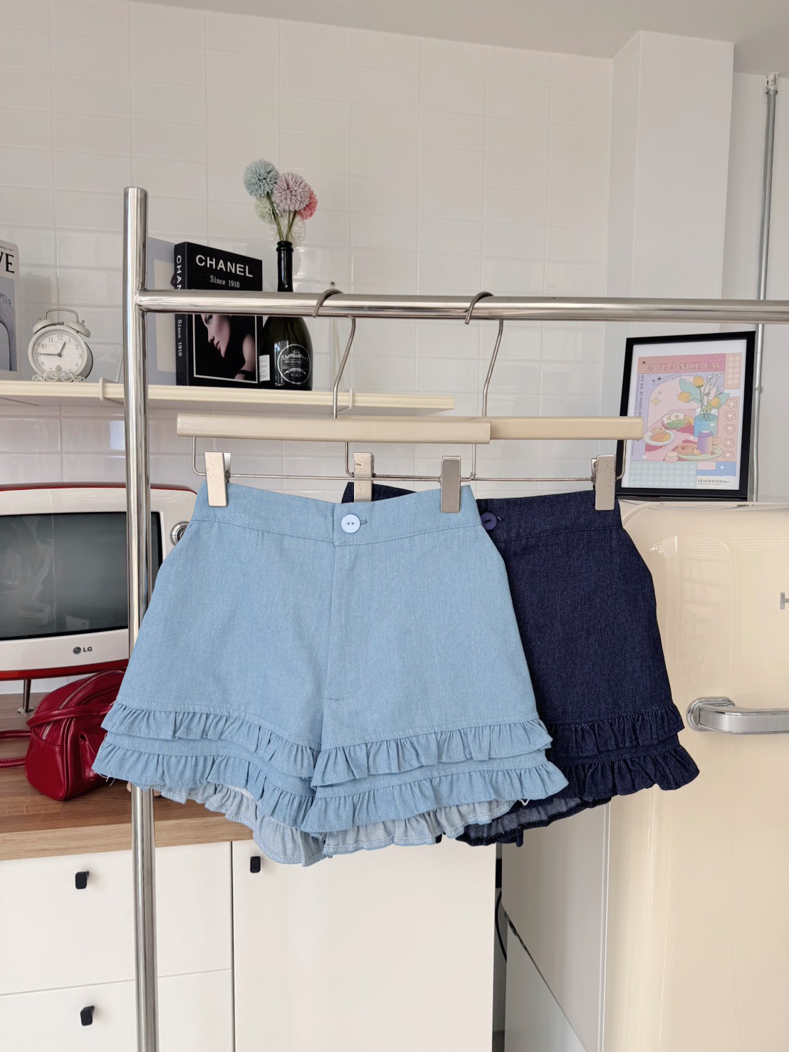 RINA Layered Ruffle Shorts 双层荷叶边短裤*4 Colors