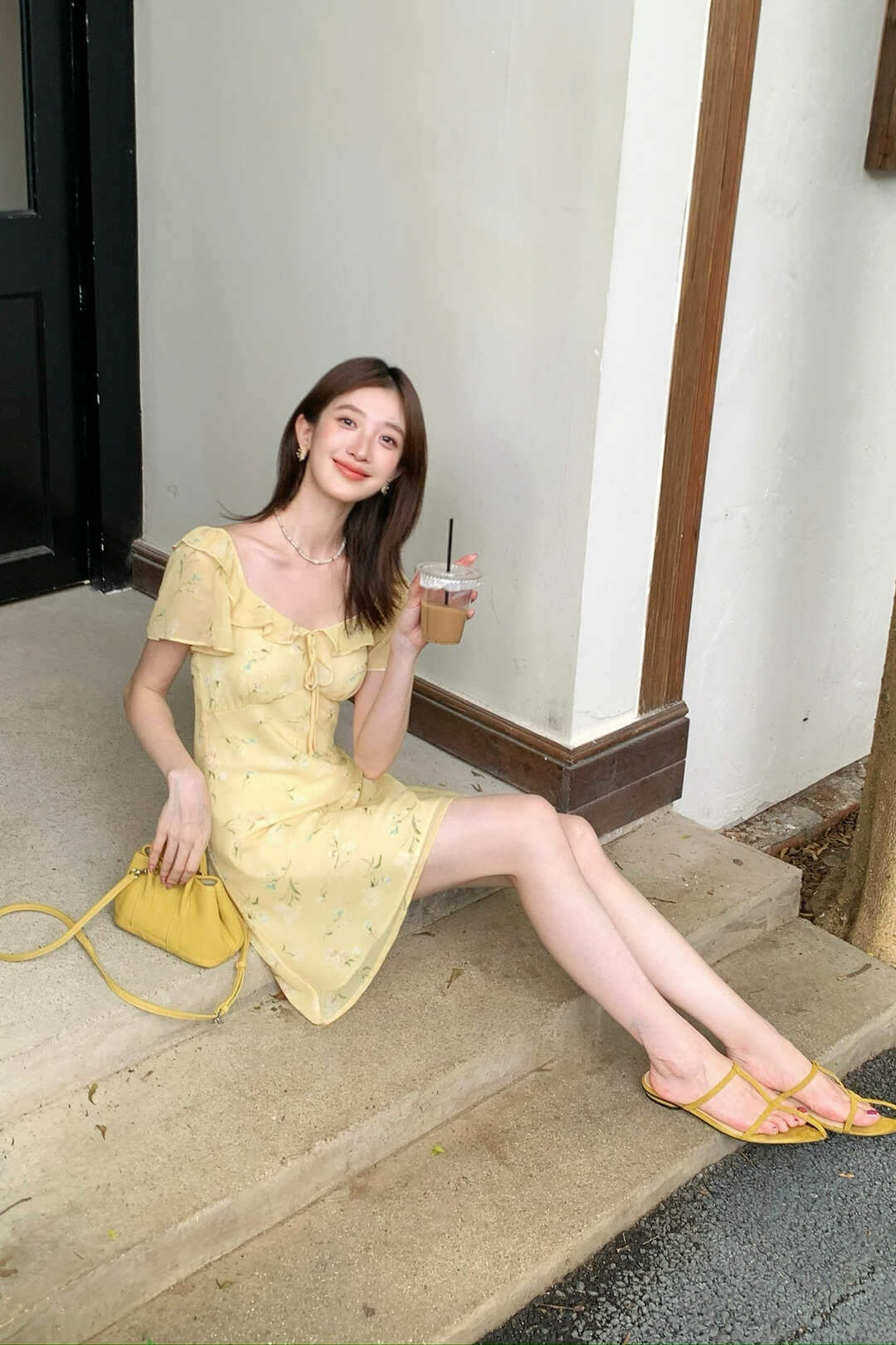 Sweet Cottage Ruffle Trim Dress 田园甜美木耳边连衣裙*2 Colors