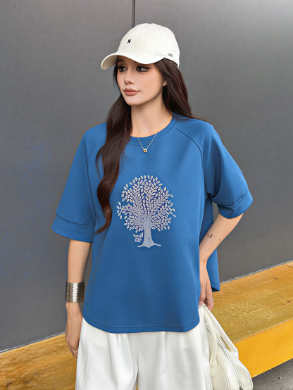 Rhinestone Moon Tree Top 亮钻月光树上衣上衣* 5 Colors