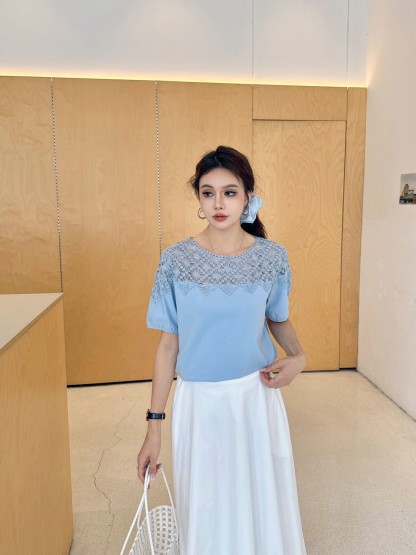 Lace Patchwork Top 蕾丝拼接上衣*4 Colors