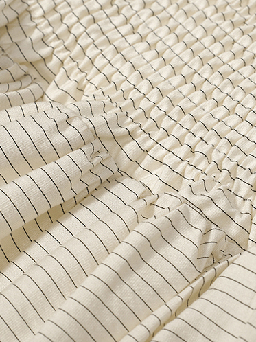 SIGNATURE Striped Tie-Back Dress 露背绑带条纹连衣裙