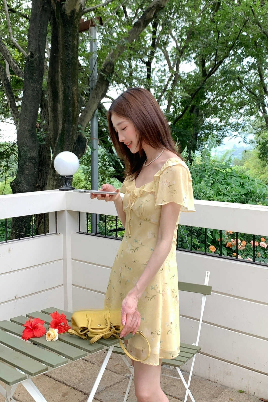 Sweet Cottage Ruffle Trim Dress 田园甜美木耳边连衣裙*2 Colors