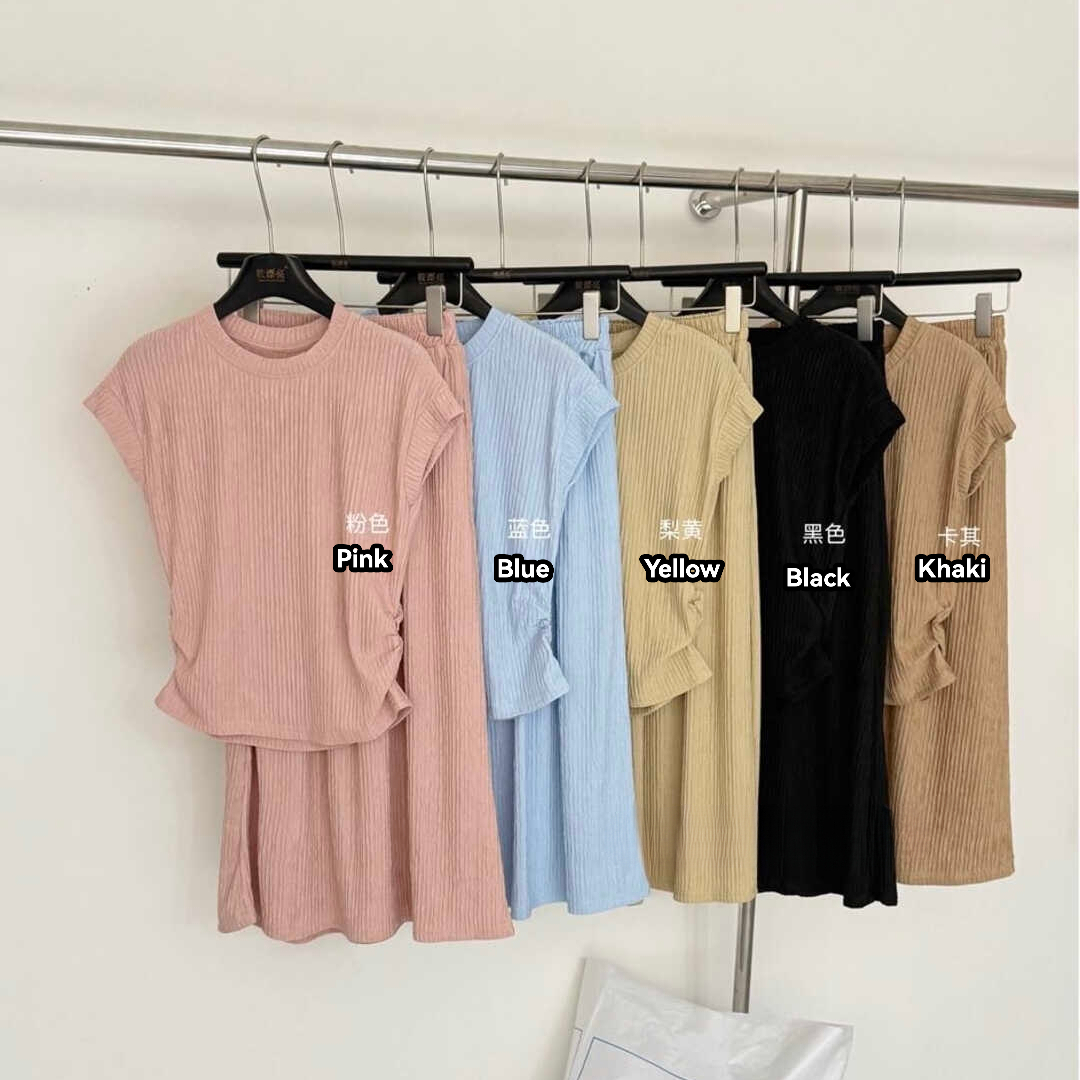 EVERYDAY Casual Tee & Skirt Set 休闲百搭T恤+半身裙套装*5 Colors