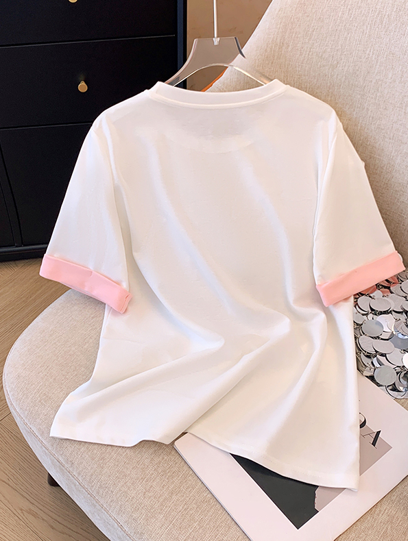 Contrast Embroidered Tee 新中式刺绣撞色T恤*2 Colors