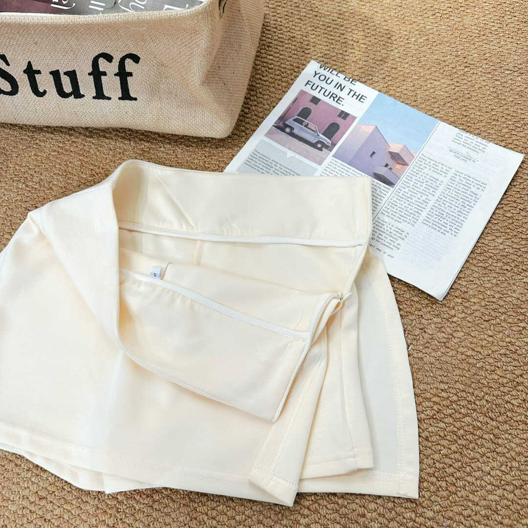 Simple and versatile T-shirt + short skirt-pants简约百搭T恤+短款裤裙*4 Colors