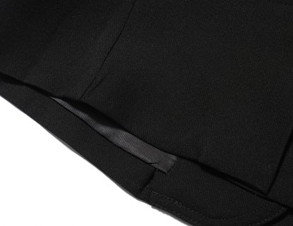 V领西装马甲短裤套装 black V-neck top, women's vest jacket