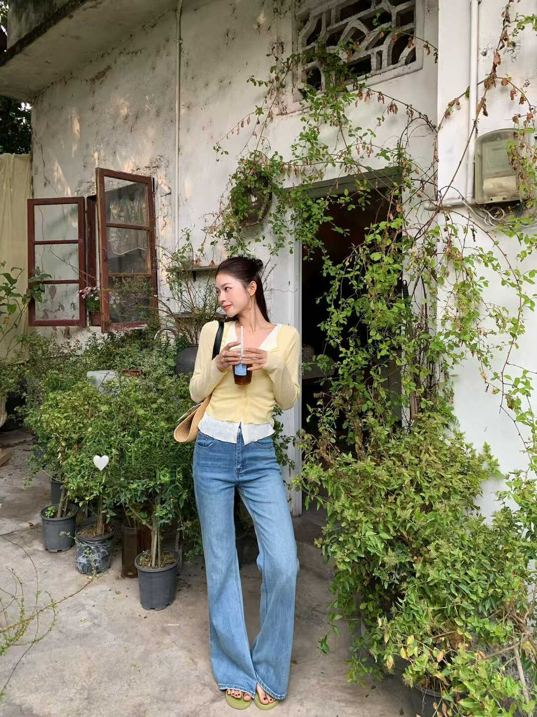 Korean Style Colorblock Faux Two-Piece Casual Top 韩系百搭撞色假两件休闲上衣*6 Colors