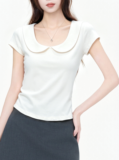 RINA Peter Pan Collar Tee 娃娃领T恤