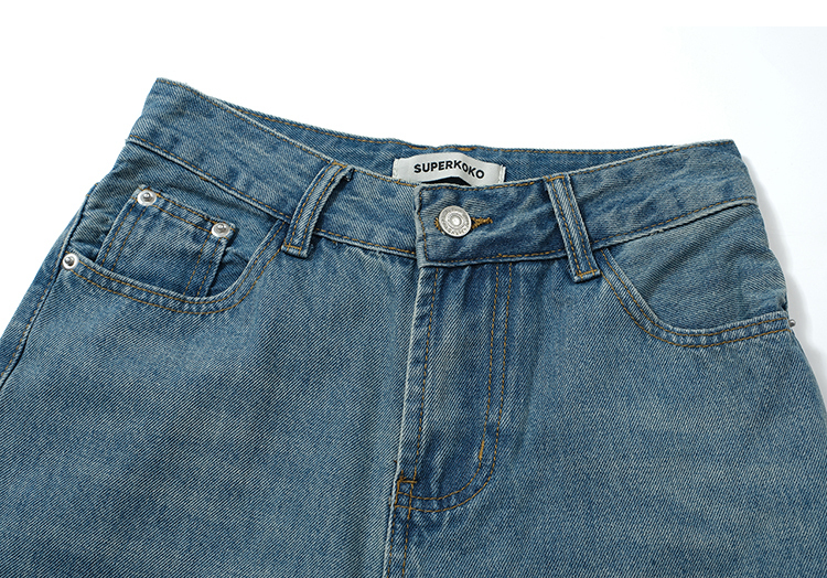 Vintage Wide-Leg Jeans for Women 复古阔腿裤牛仔裤