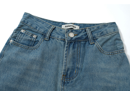 Vintage Wide-Leg Jeans for Women 复古阔腿裤牛仔裤