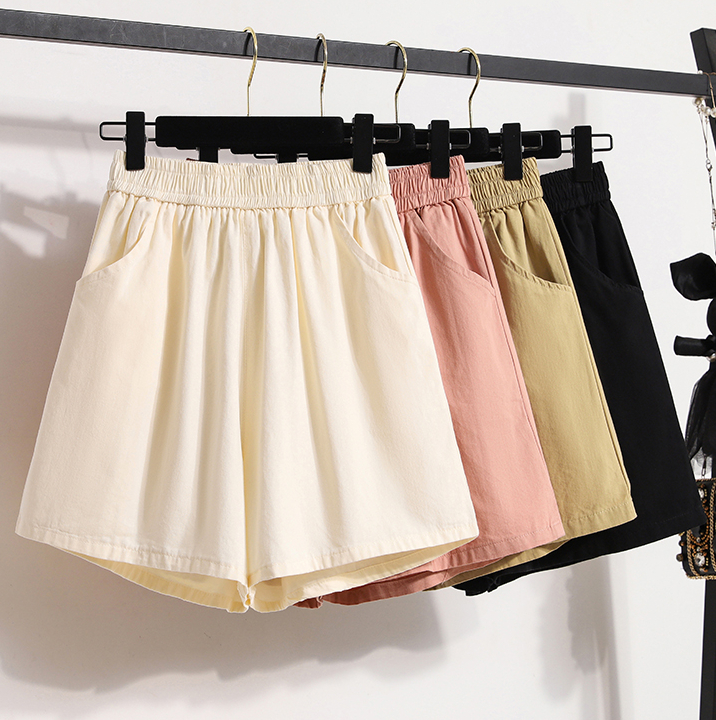 Casual Wide-Leg Shorts 百搭休闲阔腿短裤*4Colors~ 腰围是松紧带
