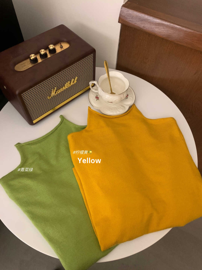 Soft Knit High Neck Tee 针织半高领长袖T恤*9 Colors