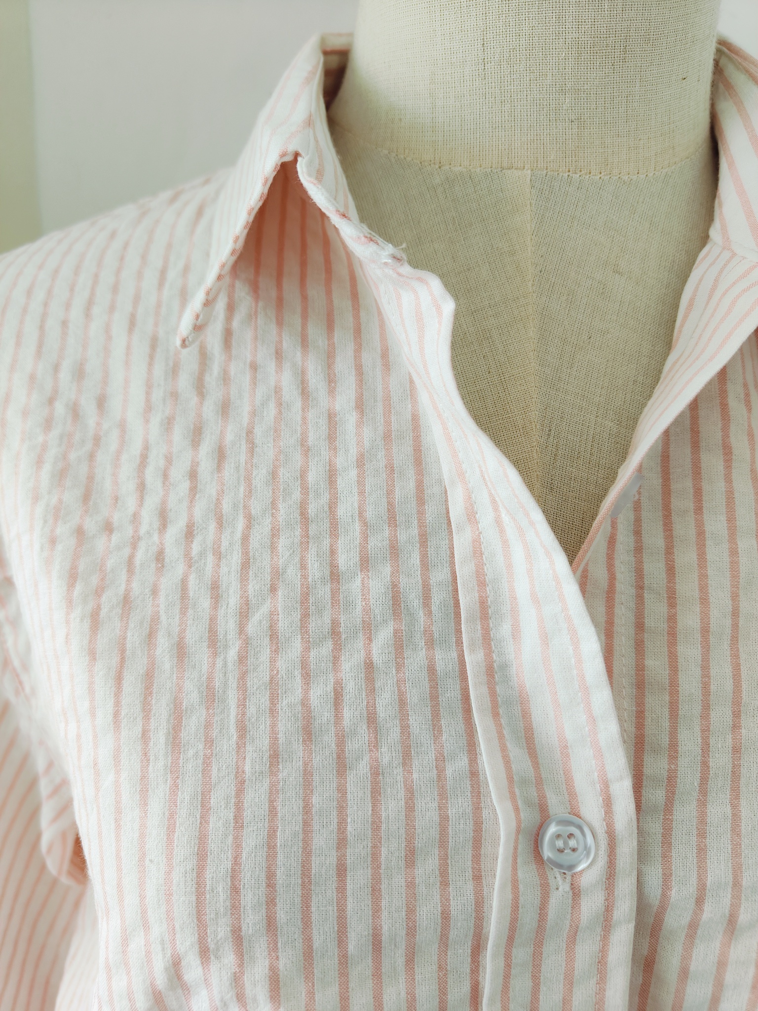 Casual Striped Long-Sleeve Blouse 治愈系女孩~经典条纹宽松长袖衬衫*3Colors