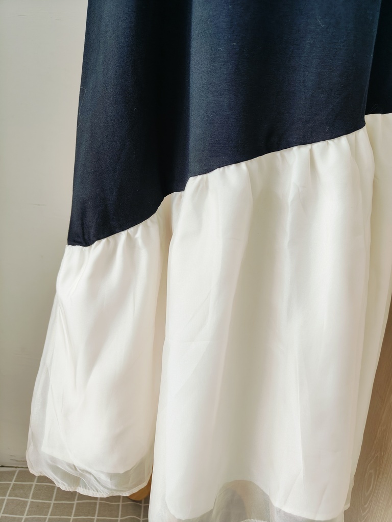 Casual Tee Combo Dress 仙气飘飘~T恤拼接连衣裙 