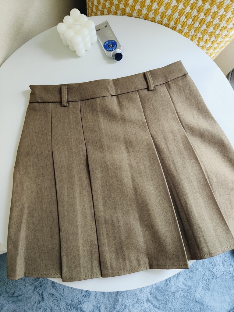Eliza A-Line Pleated Skirt 显瘦西装A字百褶半身裙*3 colors