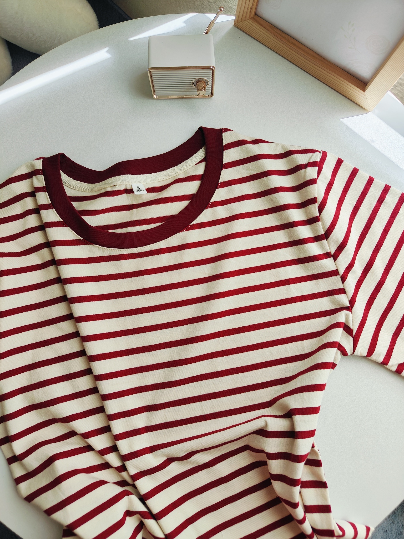 Vintage Stripe T-shirt 撞色复古条纹短袖t恤*5 Colors