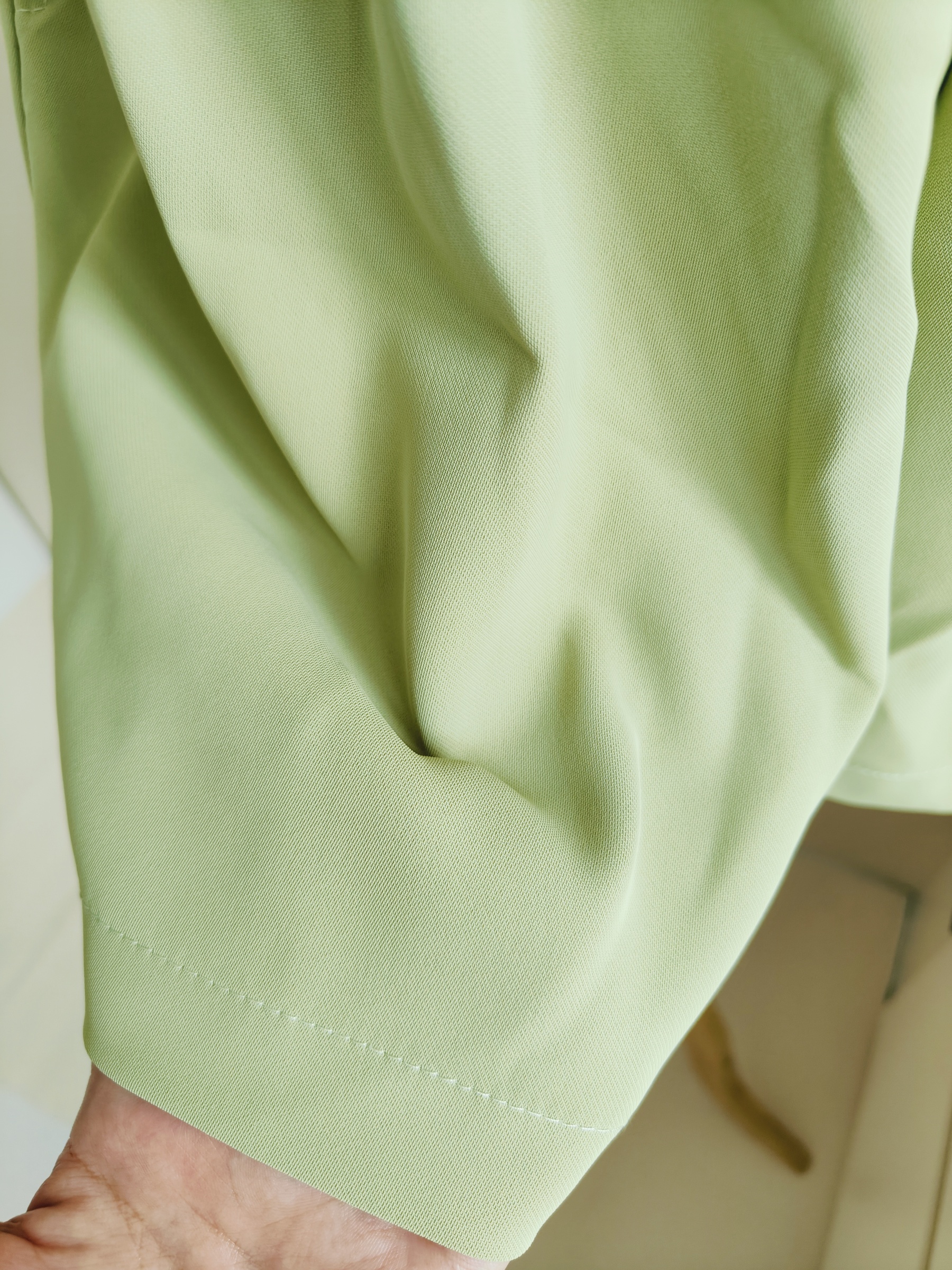 【套装】青色T恤+阔腿短裤 Green Color Casual Set