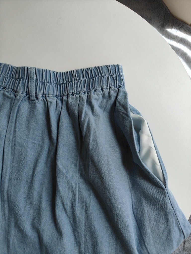 Classic A-Line Denim Midi Skirt 显瘦A字大摆牛仔半身裙*2色