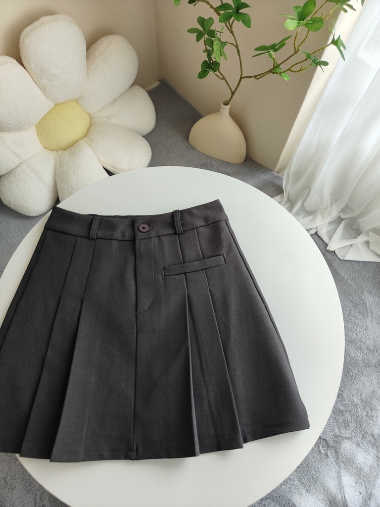 Eliza A-Line Pleated Skirt 显瘦西装A字百褶半身裙*3 colors