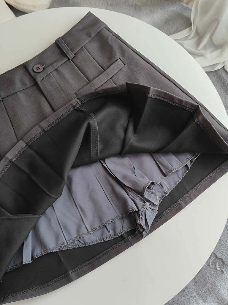 Eliza A-Line Pleated Skirt 显瘦西装A字百褶半身裙*3 colors