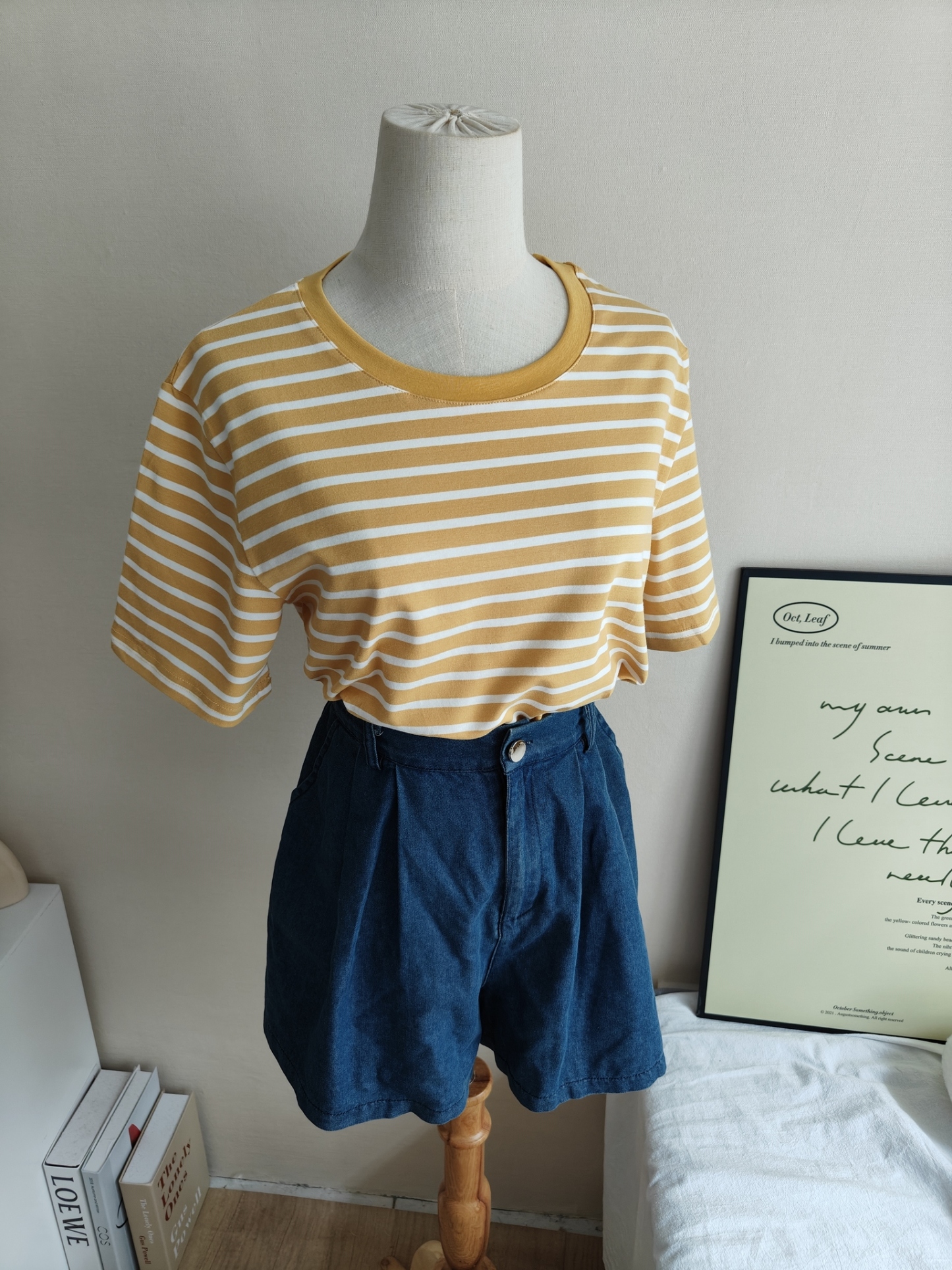 Vintage Stripe T-shirt 撞色复古条纹短袖t恤*5 Colors