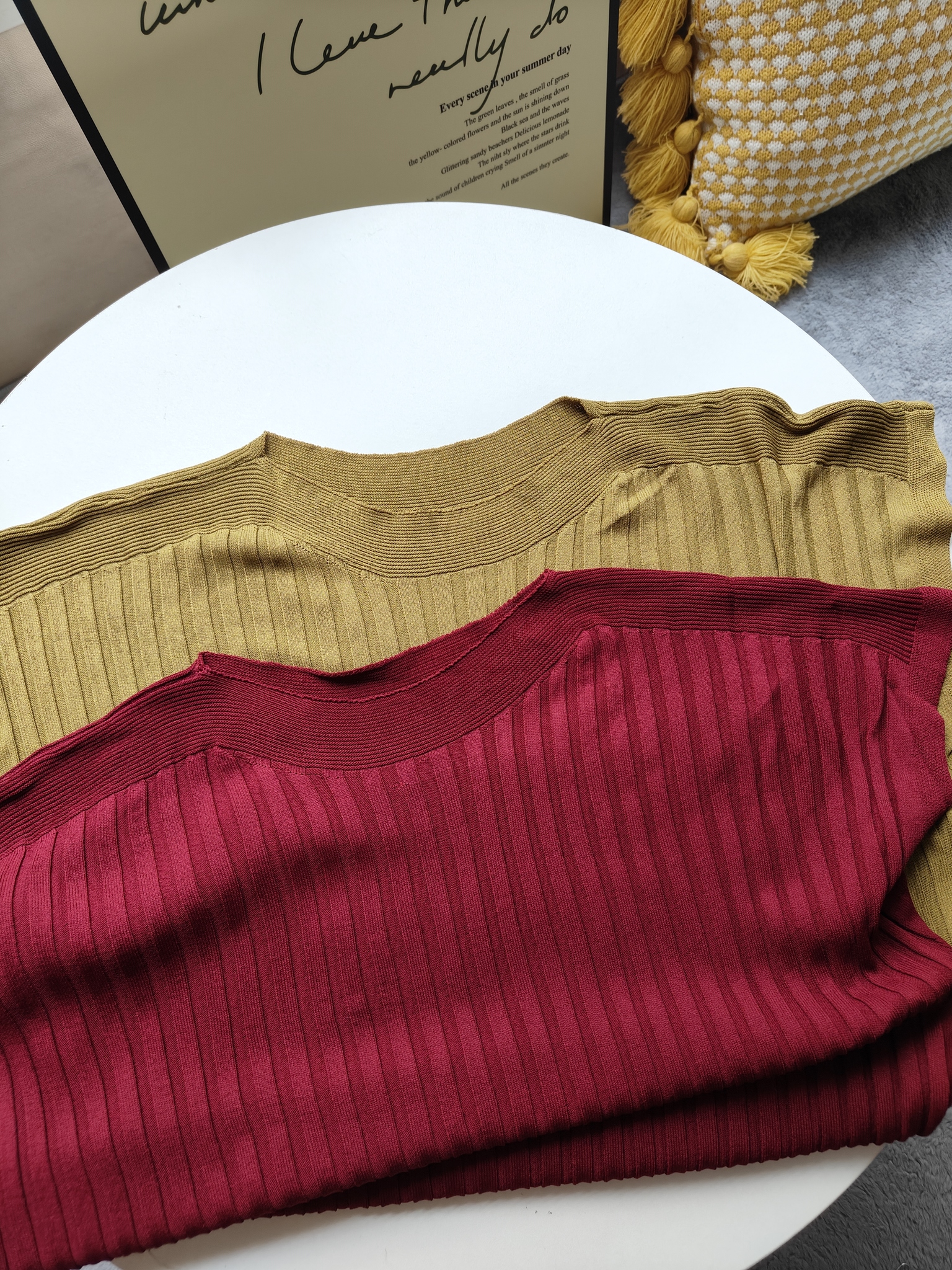 Ice Silk Knit Top 坑条冰丝针织上衣*6色