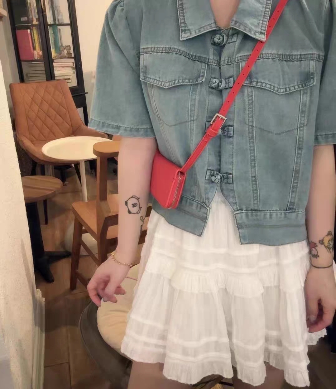 Chinese Fusion Denim T-Shirt 新中式牛仔短袖上衣*2 Colors