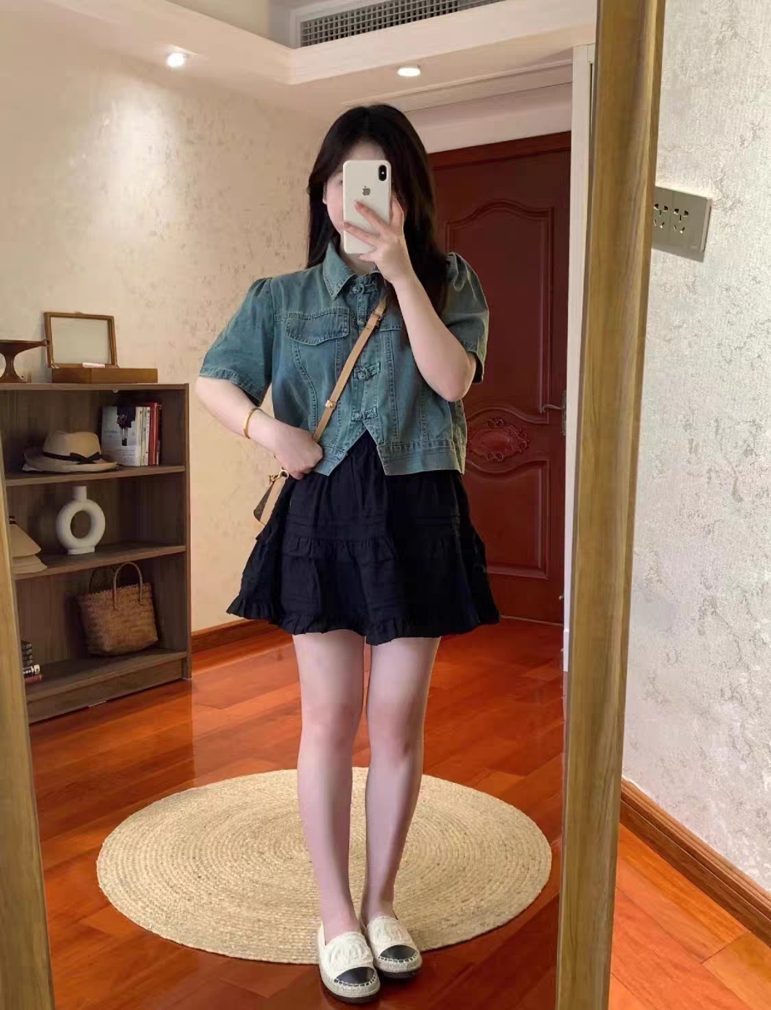 Chinese Fusion Denim T-Shirt 新中式牛仔短袖上衣*2 Colors